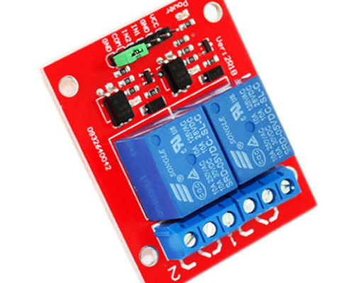 2 channel relay module red