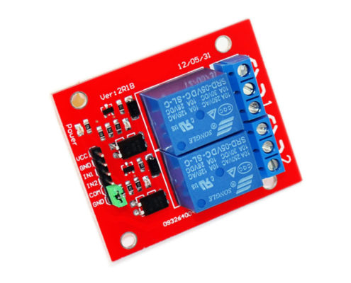 2 channel relay module red