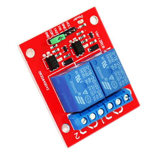 2 channel relay module red