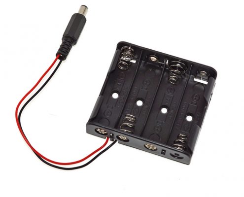 4aa batteries storage box holder