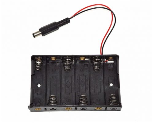 6 aa batteries box holder