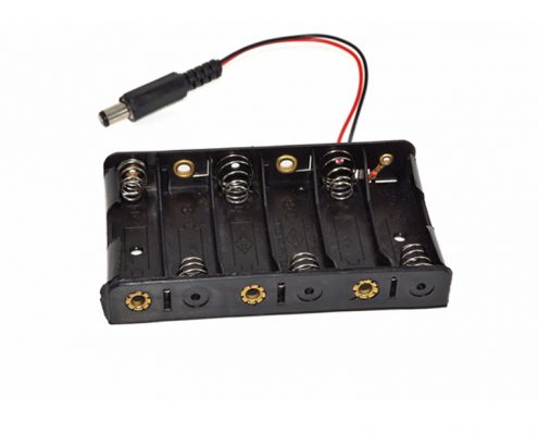 6 aa batteries box holder