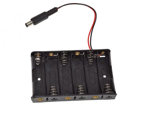 6 aa batteries box holder