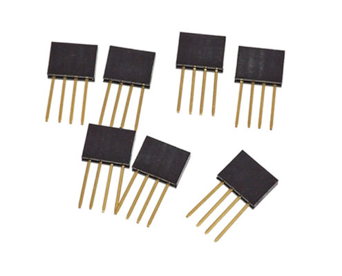 6 pin shield gold plating hearder