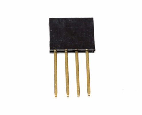 6 pin shield gold plating hearder