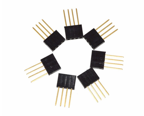 6 pin shield gold plating hearder