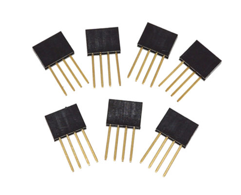 6 pin shield gold plating hearder