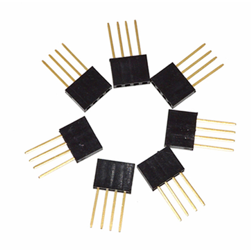 6 pin shield gold plating hearder