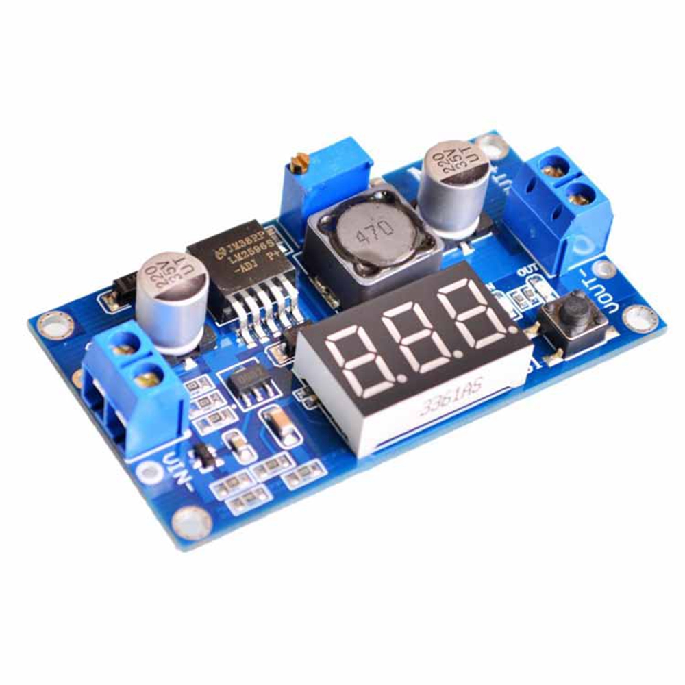 Buy LM2596 2A DC-DC Buck Step-down Converter Module DC 4.0~40 to 1.3-37V  with LED Voltmeter online at