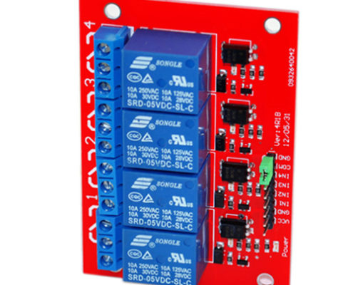4 channel relay module red