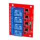 4 channel relay module red