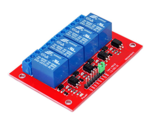 4 channel relay module red