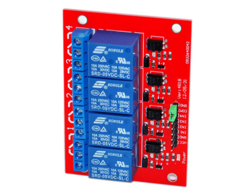 4 channel relay module red