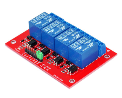 4 channel relay module red