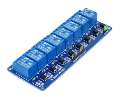 8 channel relay module blue