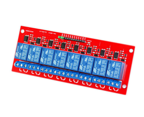 8 channel relay module red