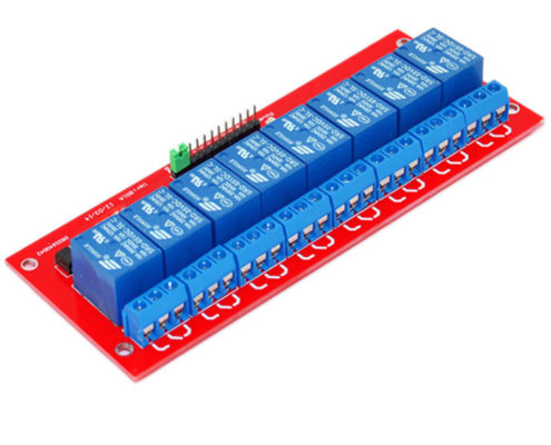 8 channel relay module red