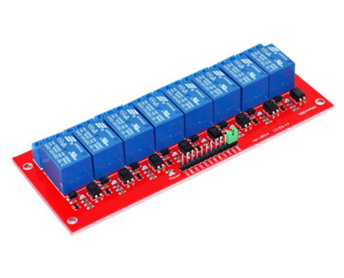 8 channel relay module red