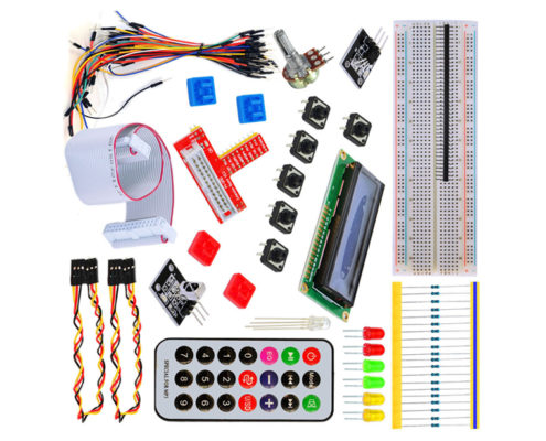 gpio lcd rgb led ir remote starter kit