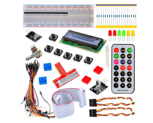 gpio lcd rgb led ir remote starter kit