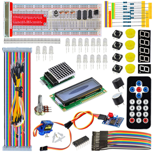 servo lcd breaboard jumper wire starter kit