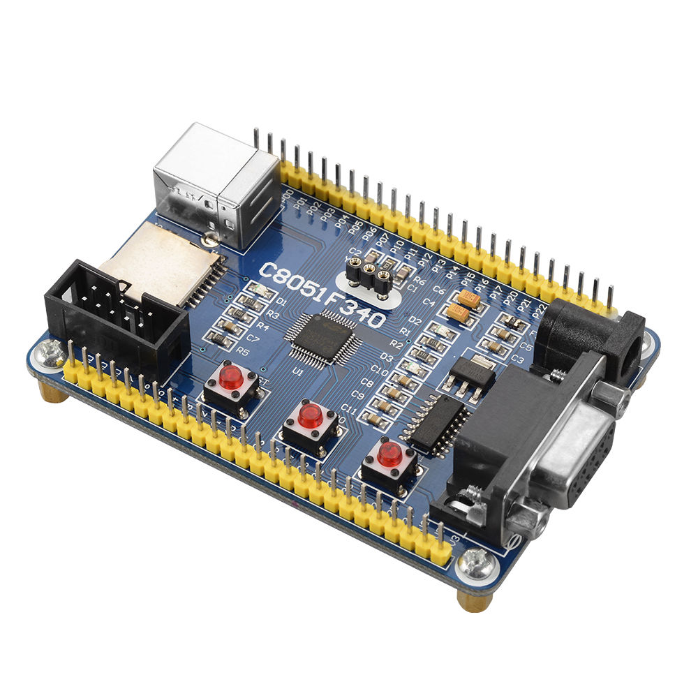 C8051F340 Development Board MicroController C8051F Mini System With USB Cable 
