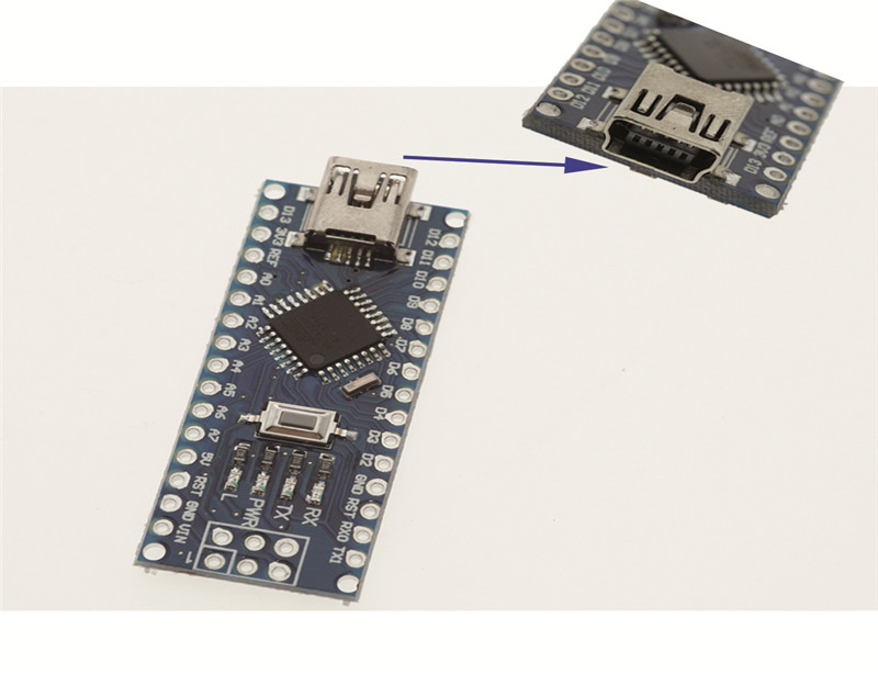 Mini Nano V3.0 ATmega328P 5V 16M Micro Controller Board Module-OKY2006 ...