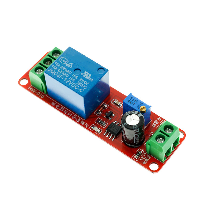 NE555 DC 12V Adjustable Relay Delay Module Power On Off Timer Switch 0 