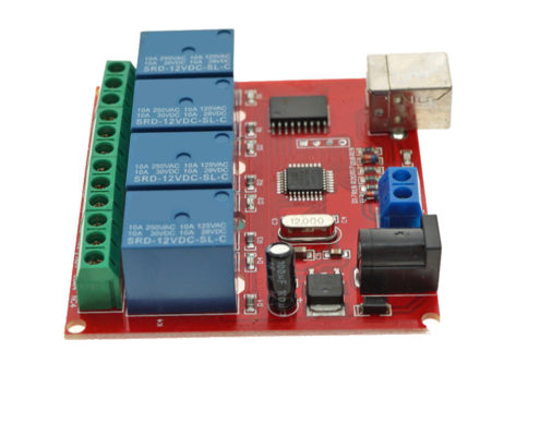 12V 4 Channel USB Relay Module