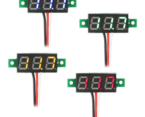 3 wire 0.28" DC 0-100V Digital Voltmeter LED Voltage Volt Meter