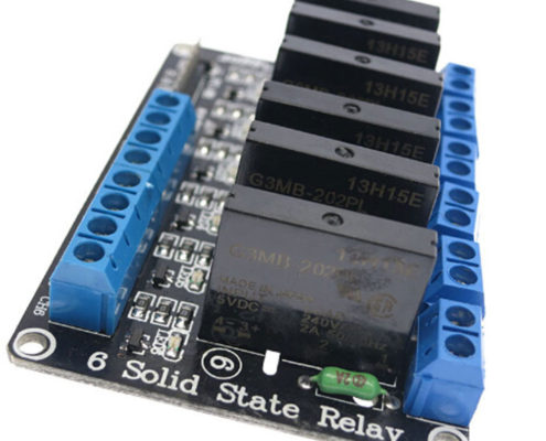 5V 6 Channel SSR G3MB-202P Solid State Relay Module
