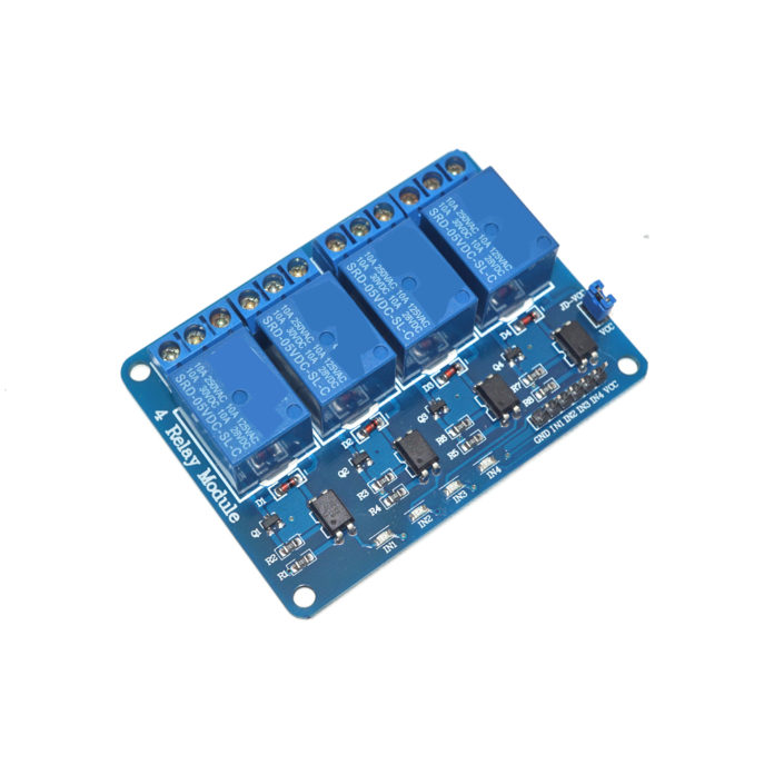 4 Channel Relay Module with Optocoupler Low Lever Trigger