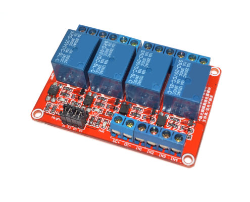 4-Channel Relay Module High Low Level Trigger Optocoupler Sensor