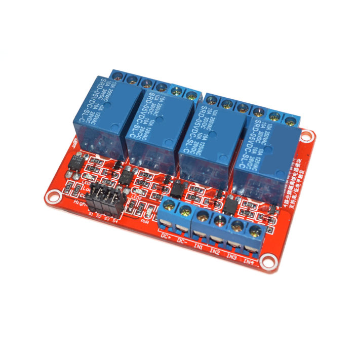 4 Channel Relay Module Supportthe high and low level trigger