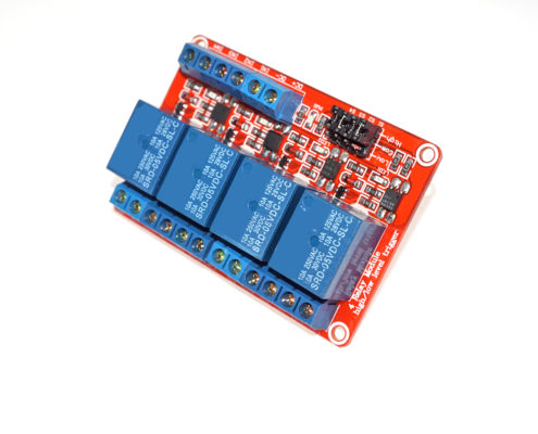 4-Channel Relay Module High Low Level Trigger Optocoupler Sensor