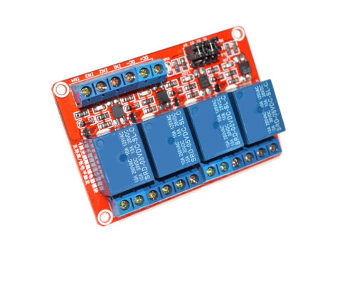 4-Channel Relay Module High Low Level Trigger Optocoupler Sensor