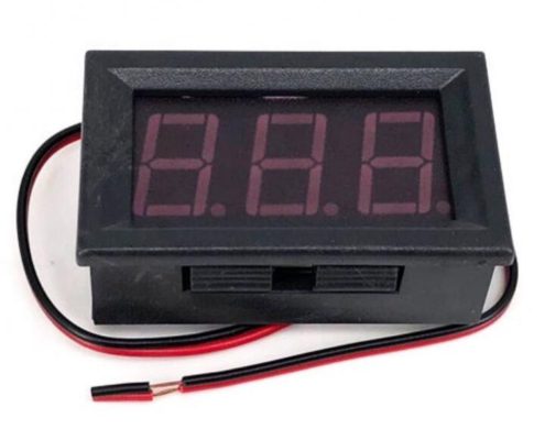 0.56" DC 5V~120V Voltmeter LED 2 Wires Digital Voltage Meter Digital Voltmeter