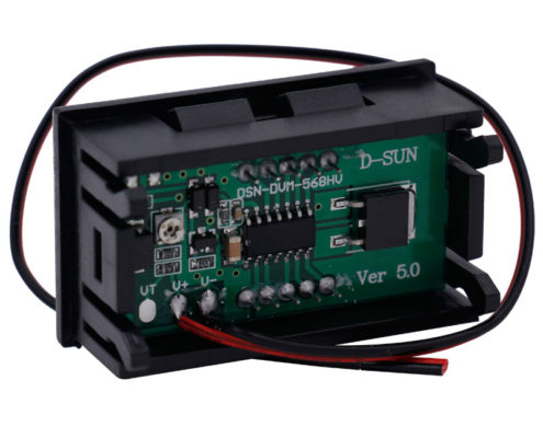 0.56" DC 5V~120V Voltmeter LED 2 Wires Digital Voltage Meter Digital Voltmeter