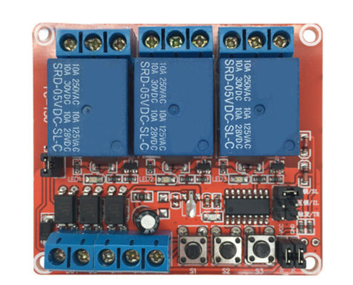 Self-Locking Interlock 2-in-1 3 Channel Relay Module