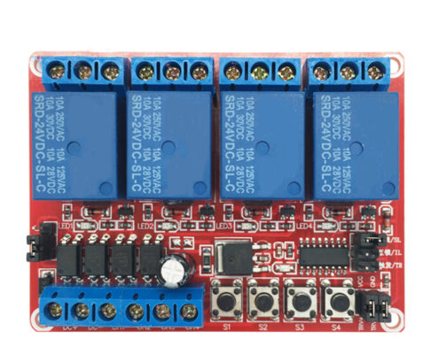 4 Channel Relay Module Self-locking Interlock Trigger