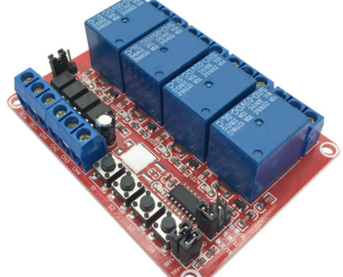 4 Channel Relay Module Self-locking Interlock Trigger