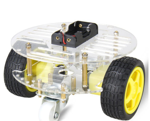 2WD Smart Robot Car Chassis Kit Two Motors Two Universal Wheels Battery Box