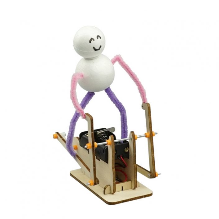 running-wooden-robot running wooden robot