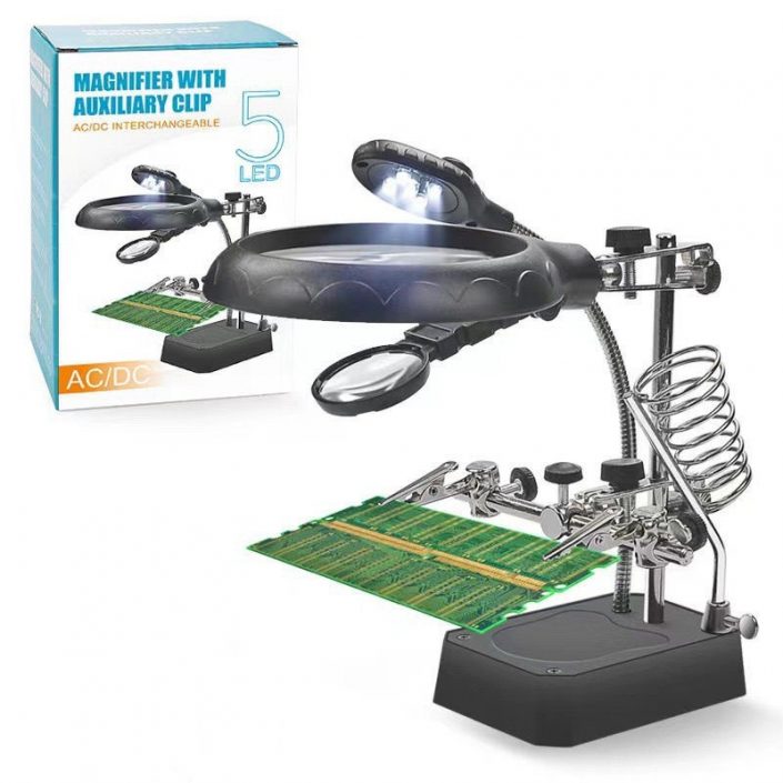 maintenance auxiliary clip magnifying glass