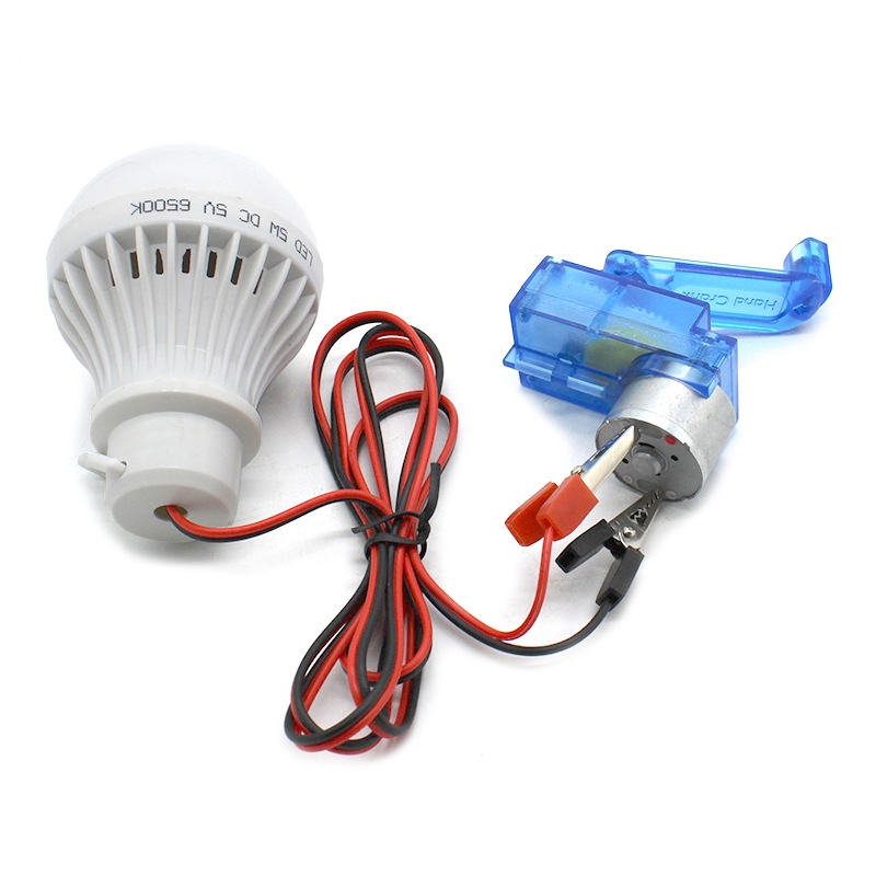 hand cranked large light bulb