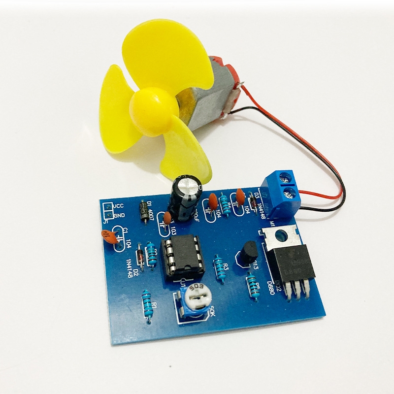 ne555 dc motor pulse width regulator