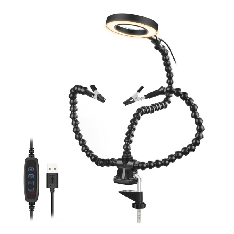 3 claw welding assistance led clamp