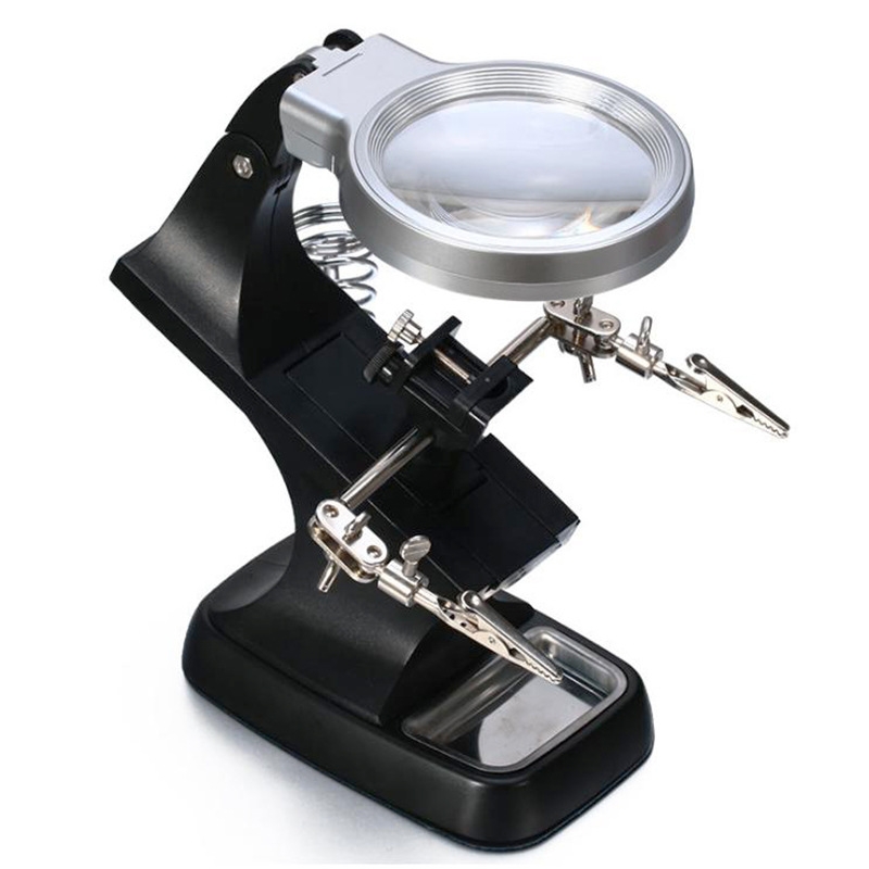 led light tabletop magnifying glass stand