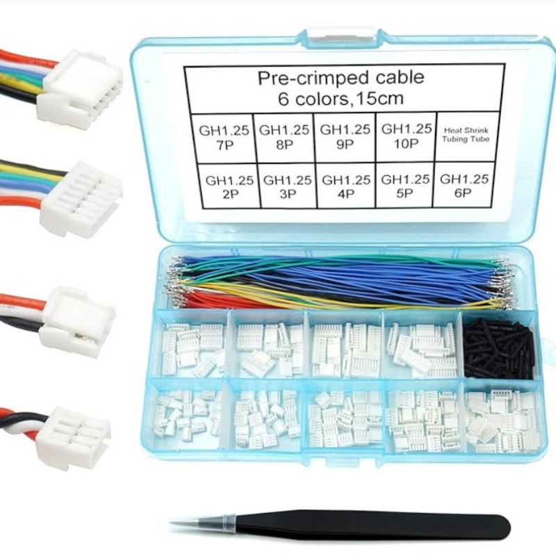 GH1.25 connectors and pre crimped cables kit
