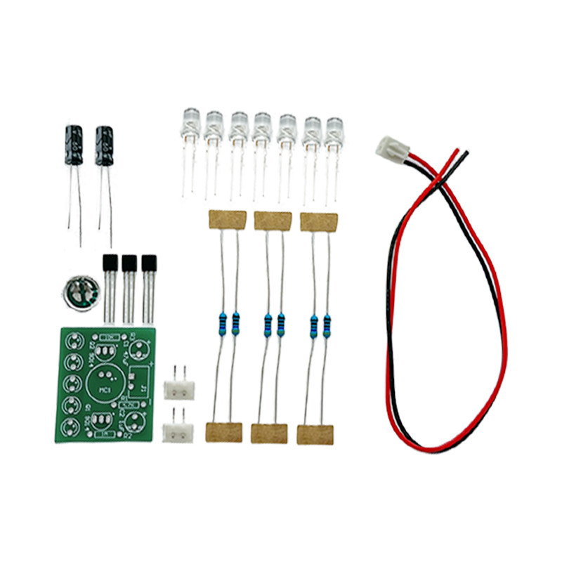 voice controlled led melody light electronic production kit